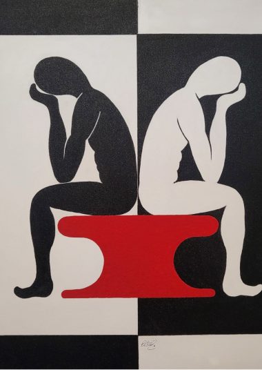 Ebony & Ivory • 100x70 • Leinwand auf Rahmen