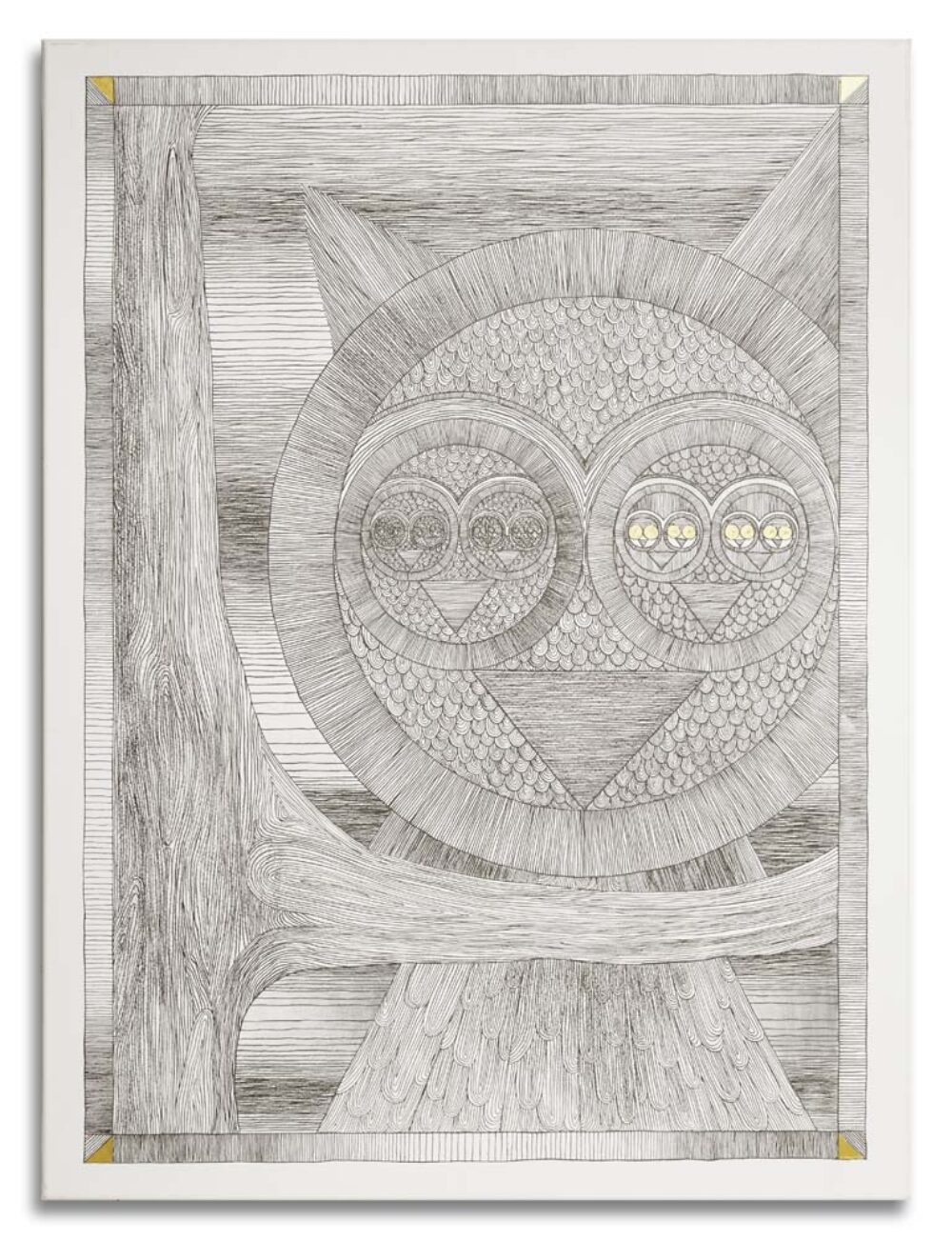 Eulen suchen • 70x95 • Giclée Print mit Acryl • andere Größen auf Anfrage möglich