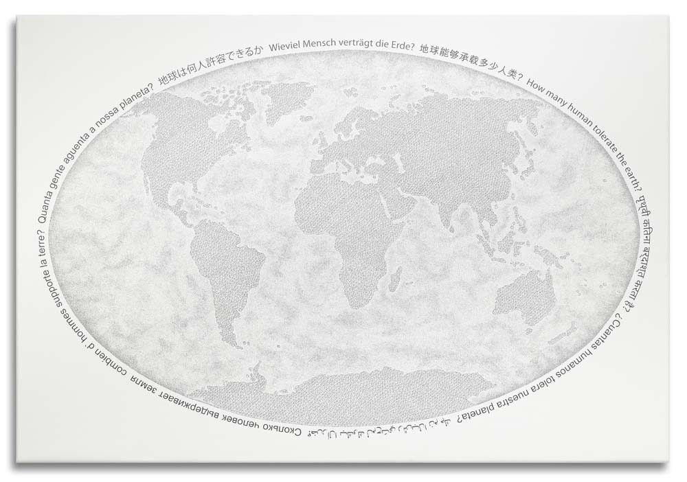 Wieviel Mensch verträgt die Erde • 88x60 • Giclée Print • andere Größen auf Anfrage möglich
